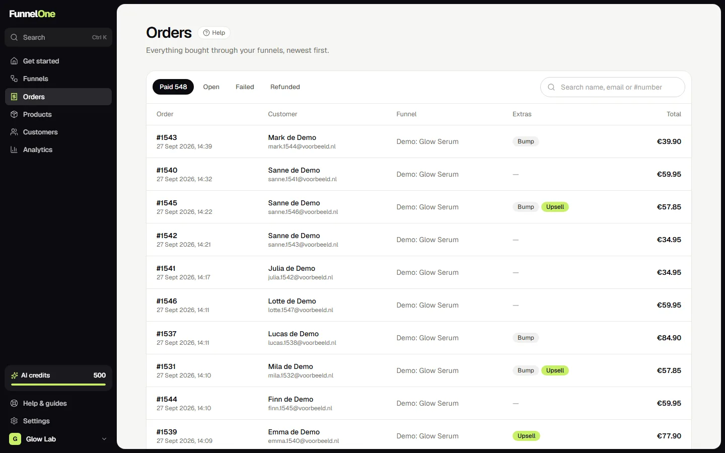 Orders